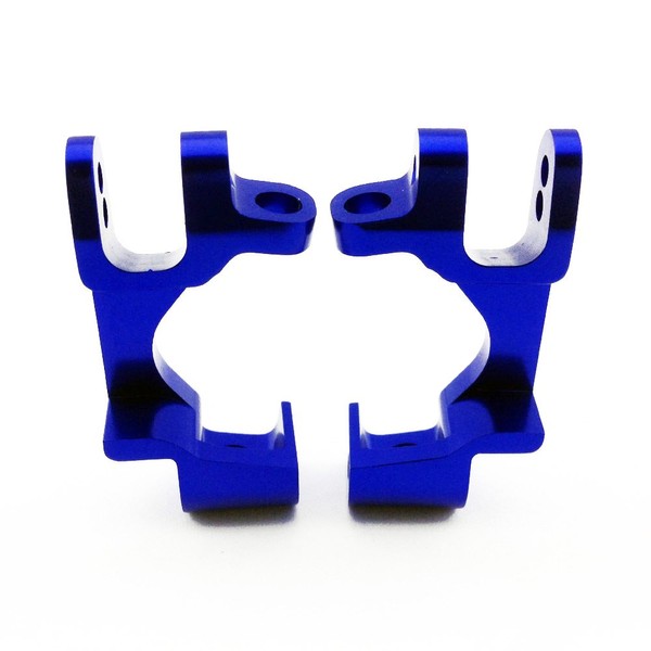 Atomik RC Alloy Front Caster Block, Blue fits the Traxxas