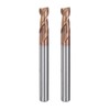 sourcing map 2pcs 5mm Dia 5mm Shank Square Nose End