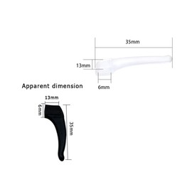 Aliotech 16 Pairs of Soft Silicone Eyewear Ear Hook Eyewear Retainers Silicone Non-slip Sleeve Eyewear Ear Hook Eyewear Sunglasses Reading Glasses Holder(Open diameter size: 5 * 2MM)