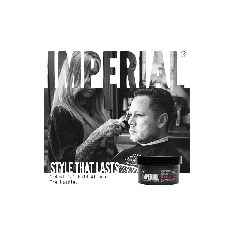 Pomada Imperial Barber Grade Products Blacktop, 6 onzas