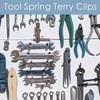 3-H 16Pcs Tool Spring Terry Clips 13/16/ 19/ 25mm Steel
