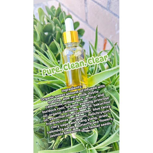 LustrousGlow Acne Clarifying & Calming Facial Oil.