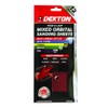 DEKTON DT80750 Hook and Loop Mixed Orbital Sanding Sheets, Black/Red,