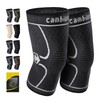 CAMBIVO CAMBIVO 2 Pack Knee Brace, Knee Compression Sleeve for