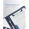Small Padfolio Clipboard A5 Folder for Writing Pad Refillable 5