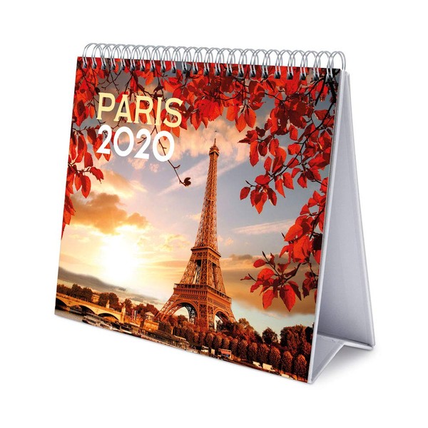 Erik - Paris 2020 Desk Calendar - 12 Months