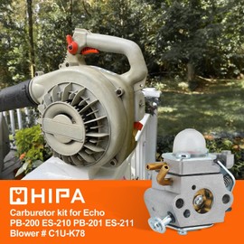 HIPA PB200 ECHO Blower C1U-K78 Carburetor Replacement for ECHO Blower PB200 PB201 ES210 ES211 EB212 ES211 SV212 PS200 Shredder