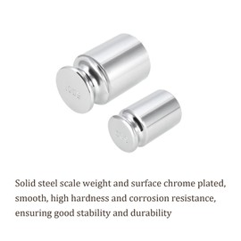 Kozelo Scale Calibration Weight Set 50g 100g x M1 Accuracy Chrome Plated Steel Gram Weight for Digital Jewelry Scales Science Laboratory Balance