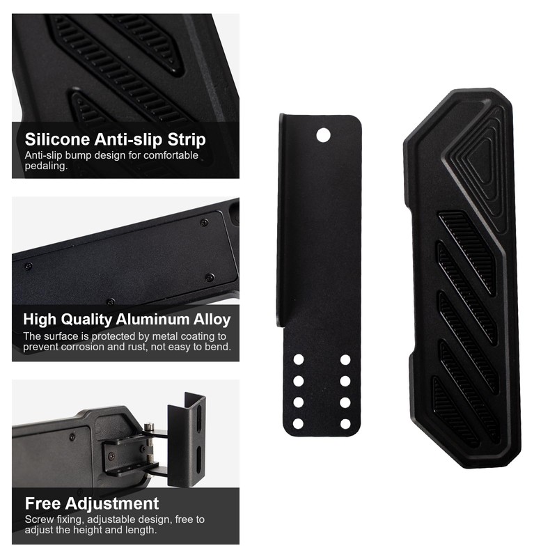ETL INDUSTRIES Dead Pedal Left Foot Rest Pad for Jeep