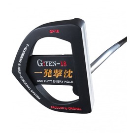 GiTEN-18 Single Strike Sinking Putter Rules Free Standing Putter 33.5" with T-Alignment, CNC Milling and Cover
