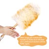 Lambs Wool Duster with Solid Bamboo Handle,Leather Hang Strap,18.9 inch