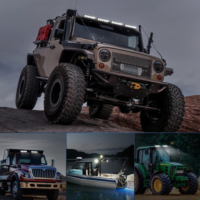 Nilight Side Shooter LED Light Bar / Pods 2PCS 6.5
