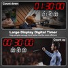 CHKOSDA 27.5''Large Digital Wall Clock,Auto Time Sync Digital Clock with