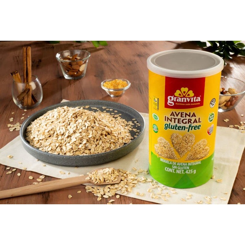 Granvita, Avena integral sin gluten, hojuela de avena integral gluten