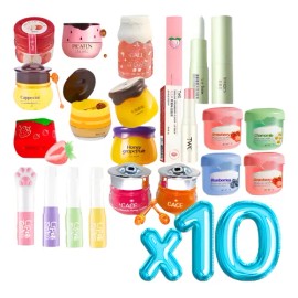 Remate Balsamo Labial Lip Gloss Hidratante Brillo Labios 10p