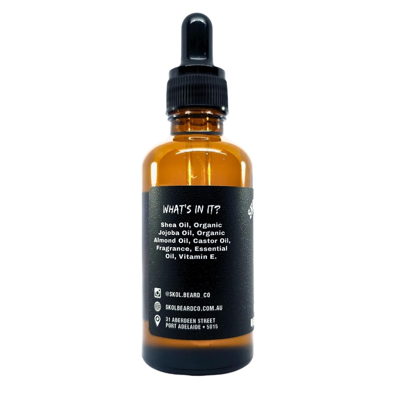 Skol Beard Co Premium Beard Oil in Black Oudh, 50mL
