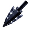 M2 1/4 to 1-3/8 Inch Step Drill Bit Straight Grooved