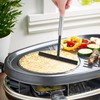 Crepes distributor and spatula, 2 pieces stainless steel crepe dough