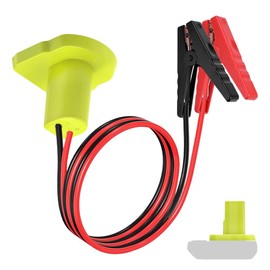 GragicSZ Jumper Cables Adapter Compatible with Ryobi 18V Battery, 8AWG 3.3FT Portable Battery Jump Starter Automotive Booster Cables Power for Car Jump Starting Using Tool