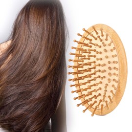 Brush Massager Scalp, Wooden Scalp Massager, Scalp Care Comb, Wooden Massage Comb No Handle Scalp Care Styling Comb for Straight Curl Hair(Comb)