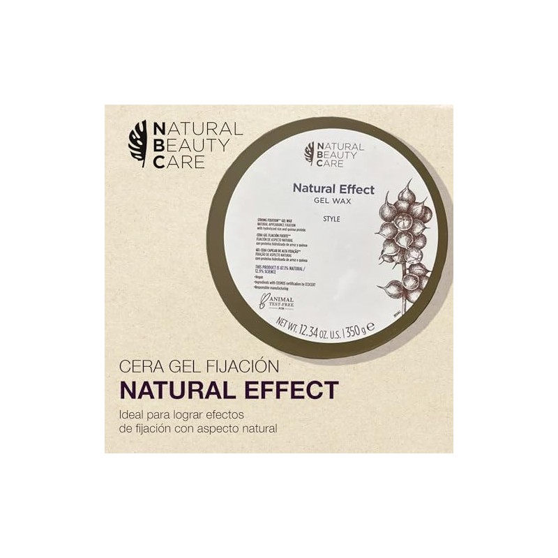 NATURAL BEAUTY CARE Gel Natural Effect Cera para Cabello Fijación