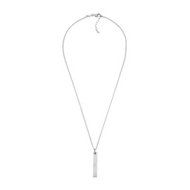 Fossil Men's Stainless Steel Necklace, One Size, Stainless Steel, No Gemstone