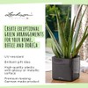 Lechuza Cube - Glossy, High-Quality Plant Cube with Stick Irrigation