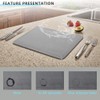 GOPRETY Quick Dry Stone Drying Mat for Kitchen Counter -