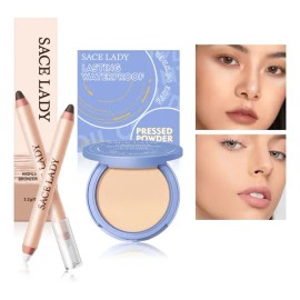 Sace Lady Maquillaje Polvo Compacto Fijador Matte+corrector