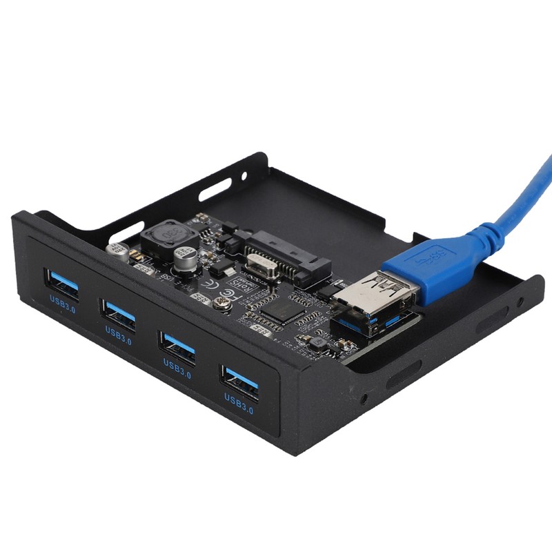 PCI-E to 4xUSB3.0 for NEC720201 Chip Front Floppy Bay Adapter