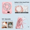WHATOOK Desk Fan 2 Pack: 100 Speeds Stepless Control 2000mAh