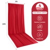 4 Panels 5x20ft Red Ceiling Drapes for Wedding Parties, Wrinkle