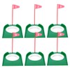 6 Pack Golf Putting Cup with Flags, Plastic Mini Golf