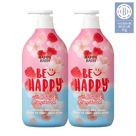 Happy Bath Smile Body Wash 900g 2-pack (Option) - 03 Wellness Yuzu & Lime 900G 2 Packs / 해피바스 스마일 바디워시 900G 2입 (옵션) - 03 웰니스 유자앤라임 900G 2입