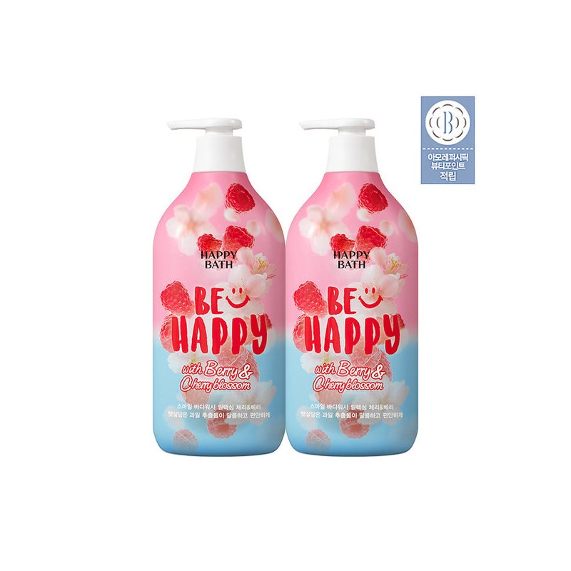 Happy Bath Smile Body Wash 900g 2-pack (Option) - 03