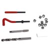 15 Pcs Thread Repair Tool Kit M10x1.25mm Metal Threaded Inserts