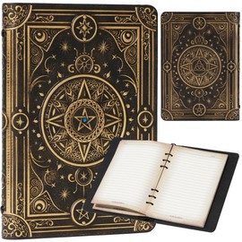 Magic Refillable Notebook Journal Binder for DND: A5 Story Forge 400 Pages (200 Sheets) with Worn Ancient Magic Design for DND or Fantasy Enthusiasts - Perfect for Dungeons and Dragons (D&D)