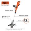BLACK+DECKER 20V MAX Cordless String Trimmer, 12 Inch Steel Blade,
