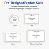 Avery Printable Rectangle Labels, Sure Feed Technology, Gold & Navy