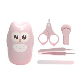 SUPVOX 1Set Nail Care Kit Lightweight Portable Grooming Tools for Safe and Easy Manicure Ergonomic Design with Adorable Owl Theme for Boy Girl Soothe Nail Clipping