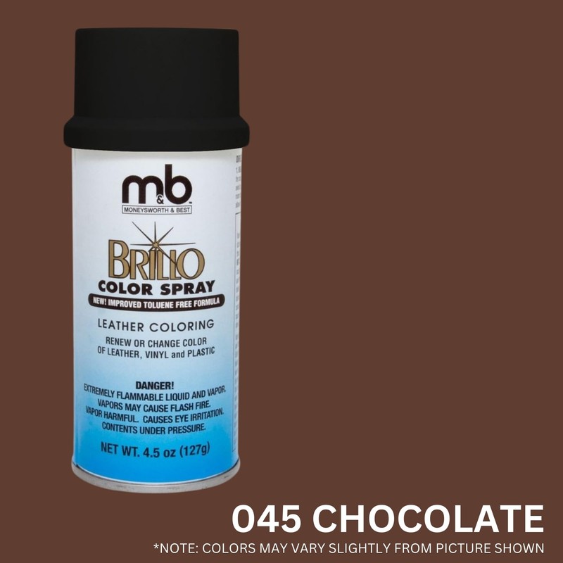 Moneysworth & Best Unisex's Brillo Color Spray Shoe Dye, Chocolate,