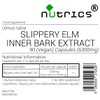Nutrics® Slippery Elm Inner Bark 6300mg - Ulmus rubra 100%