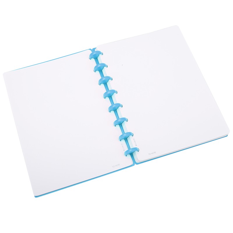 A5 Mushroom Hole Binder Refillable Writing Paper Notebook School Supplies(Light