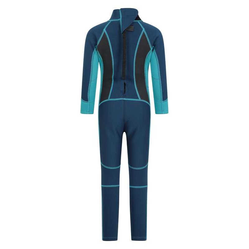 Mountain Warehouse Kids Full Wetsuit - 2.5mm, UPF50+ Neoprene Teal