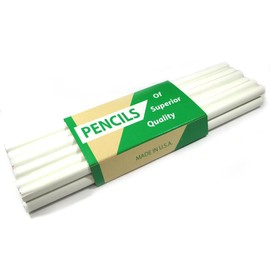 Cutex New One Dozen White Tailoring Pencils -12PK