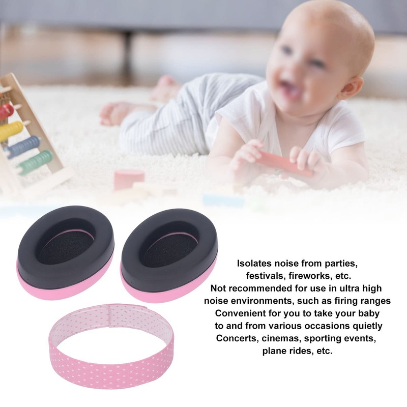 Baby Ear Protection Earmuffs, Elastic Noise Blocking Earmuffs, Baby Sleep