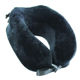 Cloudz Escape Premium Memory Foam Travel Neck Pillow - Black