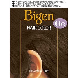 Hoyu Bigen Hair Color 6G Natural Tan 1.4 fl oz (40 ml) x 2 x 4 Pieces