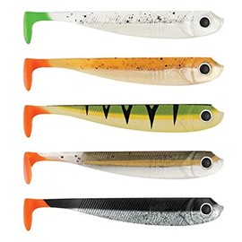 Lieblingsköder Rubber Fish 7 cm – 5 Fishing Lures, Colour Favourite Bait: Firetail Edition