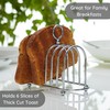Muldale Silver Toast Rack 6 Slice Victorian Style - Chrome
